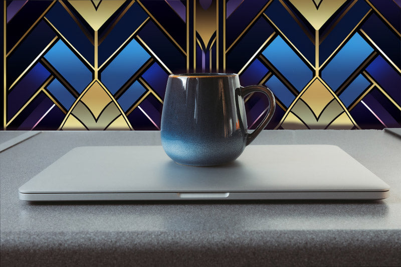 Intense Multi Color Art Deco Peel and Stick Wallpaper