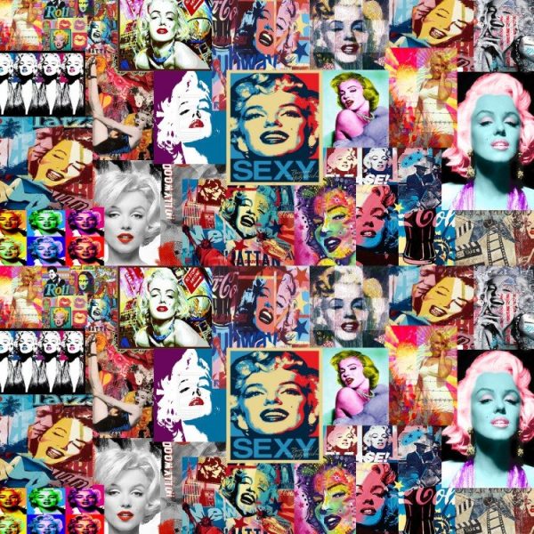 marilyn monroe collage wallpaper