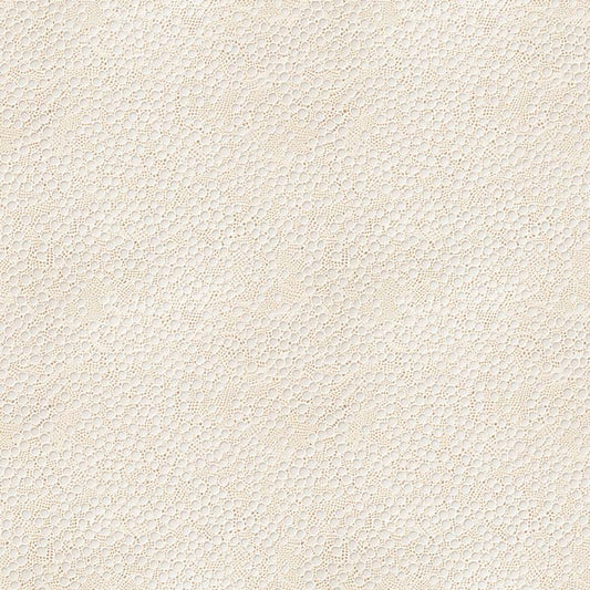 Cream Circles Lace Removable Wallpaper