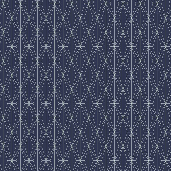 Diamond Hexagon Art Deco Peel and Stick Wallpaper