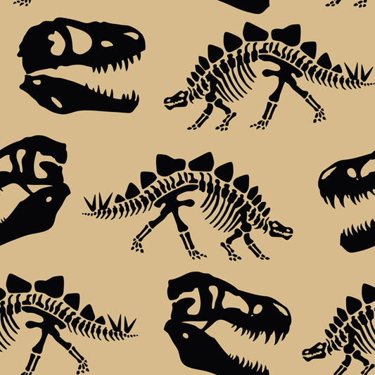 Dino Bones Peel and Stick Wallpaper