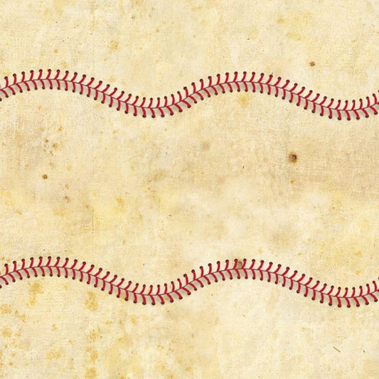 Game Used Baseball Leather Peel and Stick Wallpaper
