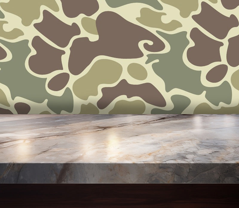 Old Style Camo Peel and Stick Wallpaper