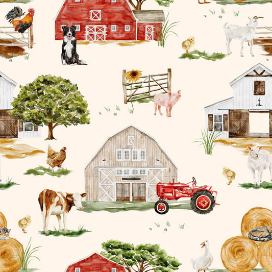 On The Farm Peel and Stick Wallpaper