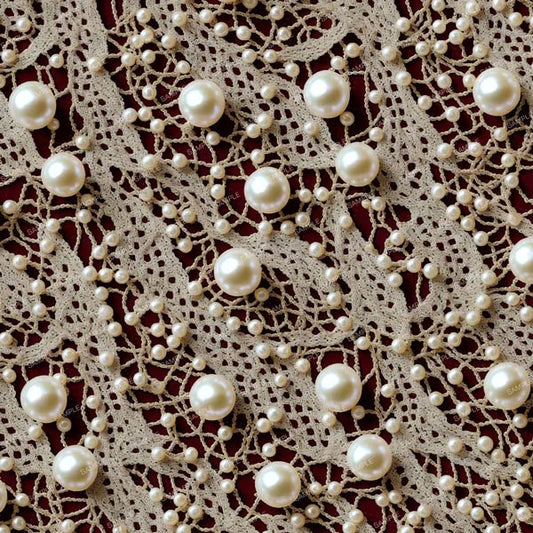 Pearls and Lace Removeable Wallpaper