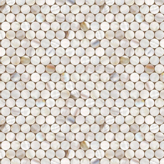 Shell Tile Peel and Stick Wallpaper