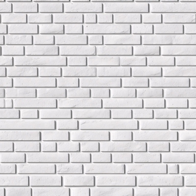 White Brick Wall Peel and Stick Wallpaper
