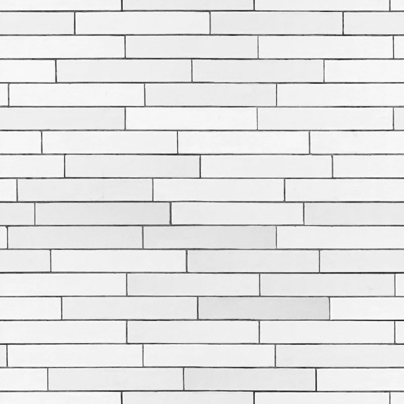 White Subway Tiles Removable Wallpaper