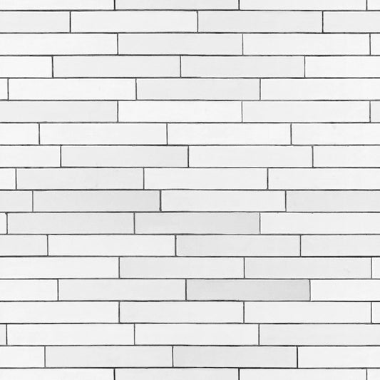 White Subway Tiles Removable Wallpaper