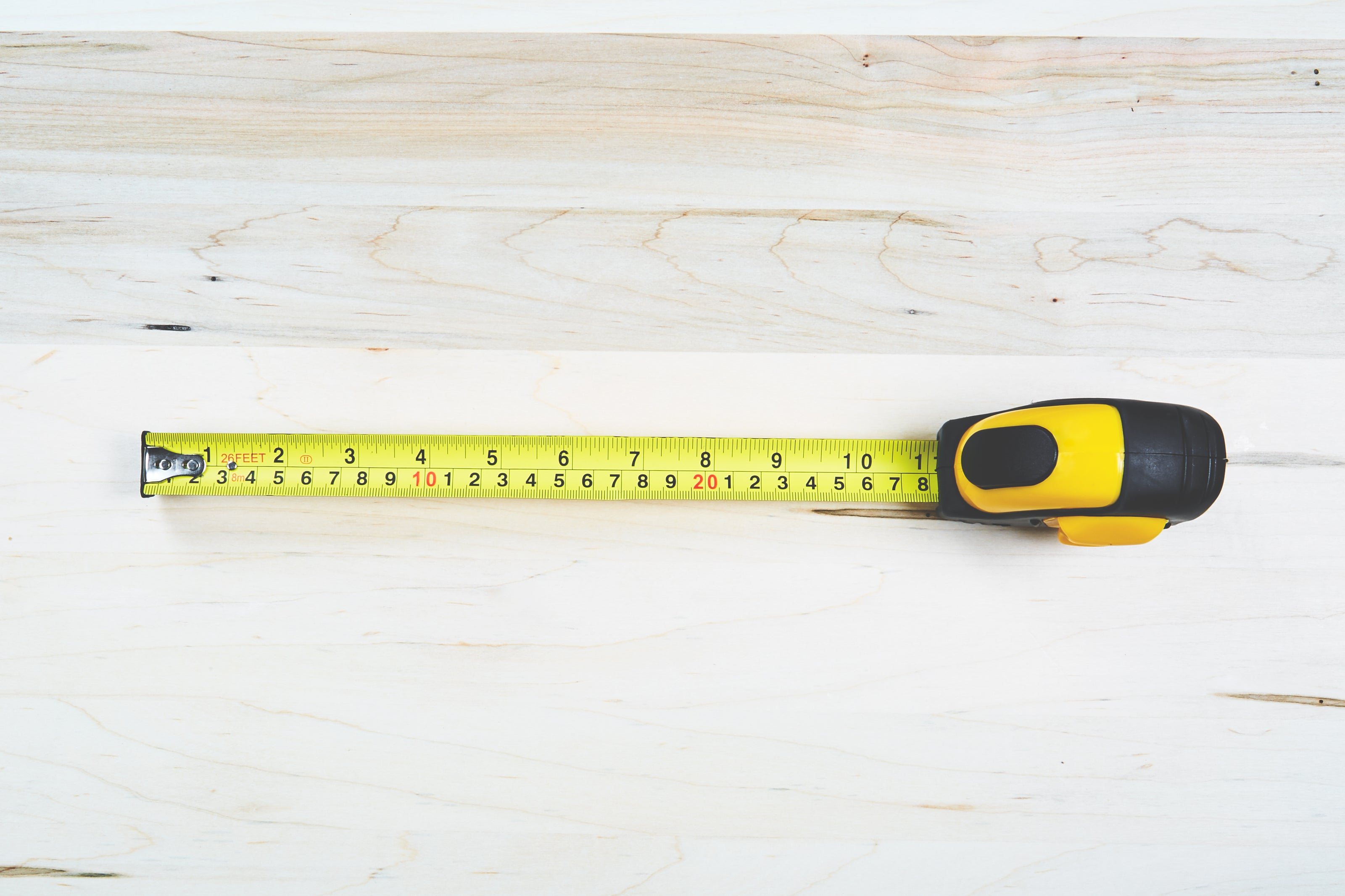 How to Measure your walls for peel and stick wallpaper tape measure image