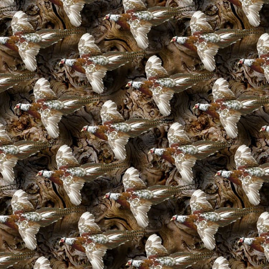 Flying Pheasant Peel and Stick Wallpaper