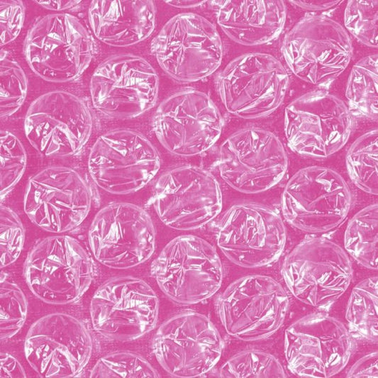 Bubble Wrap Pink Peel and Stick Wallpaper