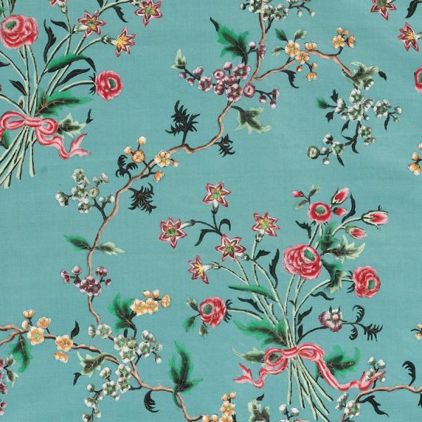 Cantonese Silk Flower Floral Peel and Stick Wallpaper