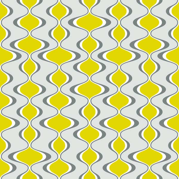 Cooking with gas mid century modern peel and stick wallpaper yellow white gray