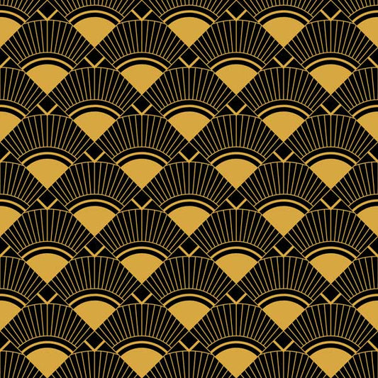 Fan Art Deco Wallpaper Peel and Stick