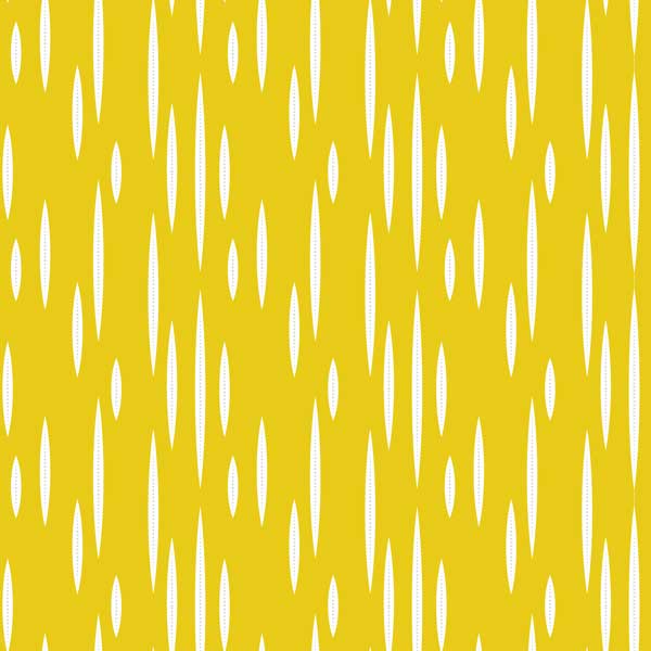 Gold leaves mid century modern peel and stick wallpaper yellow