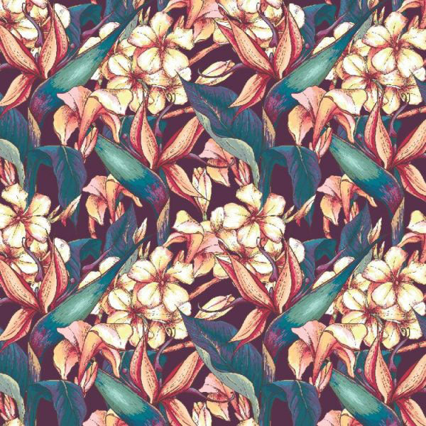 Hawaiian-floral-peel-and-stick-wallpaper