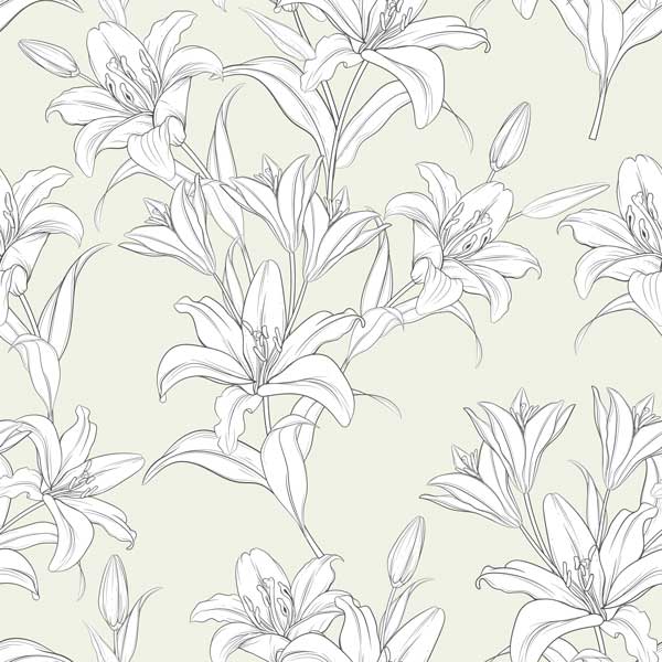 Lilly Floral Peel and Stick Wallpaper