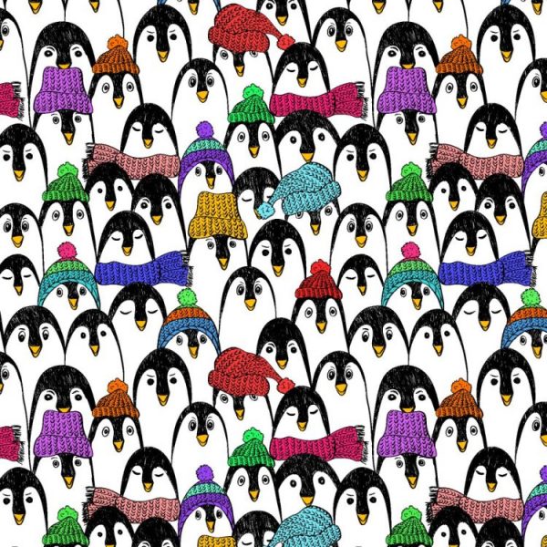 Penguins In Hats Wallpaper