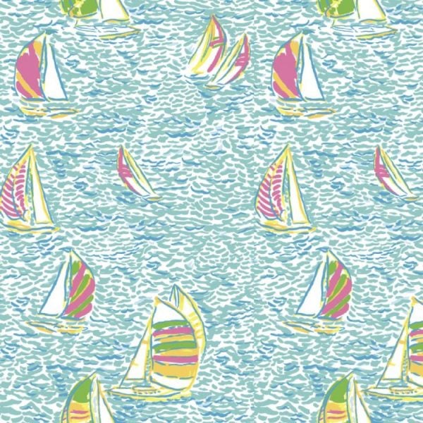 Sailboat Nautical Peel and Stick Wallpaper