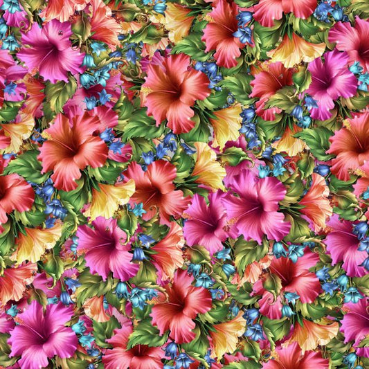 Watercolor Hibiscus Wallpaper
