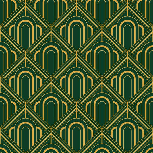 Archways Art Deco Peel and Stick Wallpaper