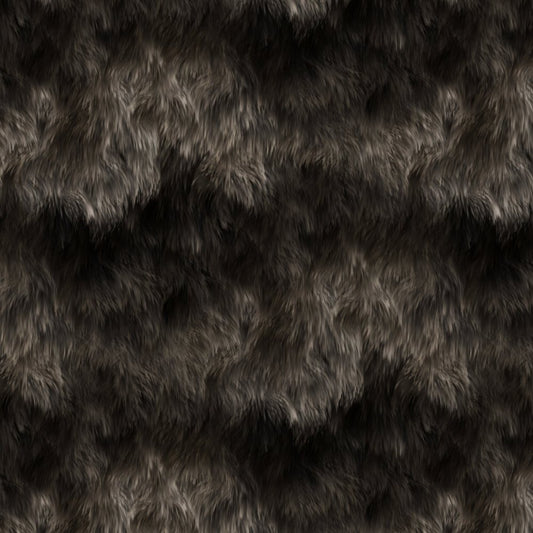 Black Bear Fur Peel and Stick Wallpaper