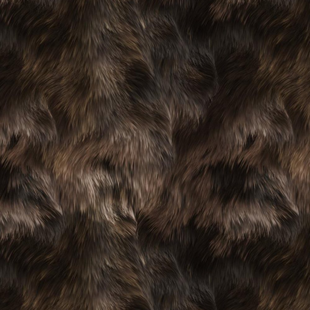 Brown Bear Fur Peel and Stick Wallpaper
