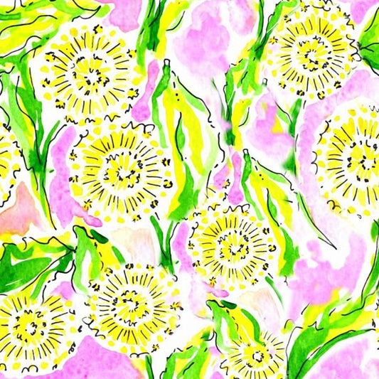 Dandelions Watercolor Floral Peel and Stick Wallpaper