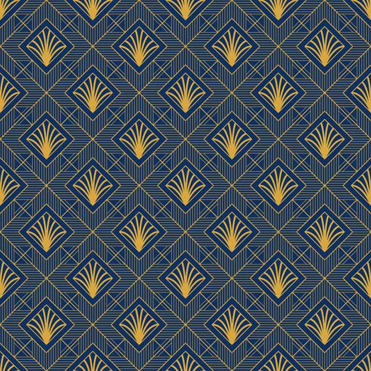 Diamond Palms Art Deco Peel and Stick Wallpaper