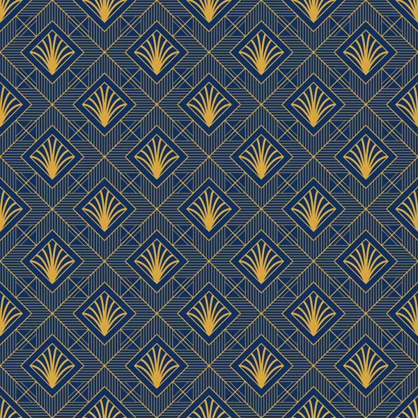 Diamond Palms Art Deco Peel and Stick Wallpaper