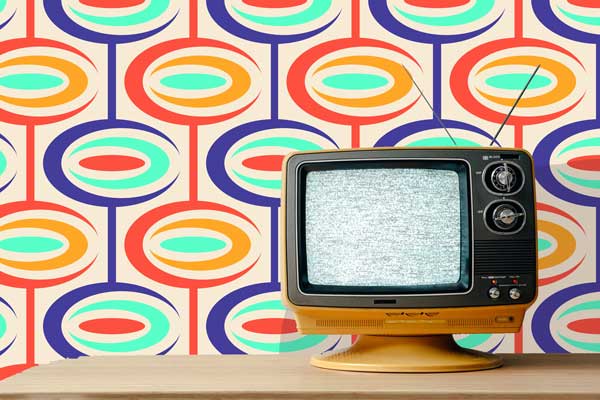 Loli-POP Mid Century Peel and Stick Wallpaper tv