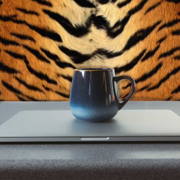Tiger Print Peel and Stick Wallpaper Office